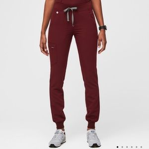 FIGS Burgundy Zamora Regular Waist 2.0 Jogger
